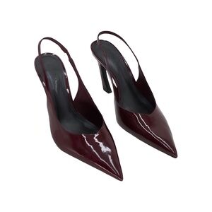 Schutz Womens Lexi Slingback Pump Vino Red Size 8.5